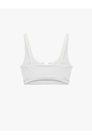 Koton V Yaka Kolsuz Slim Fit Sporcu Sütyeni Beyaz 6sak30129nk Beyaz