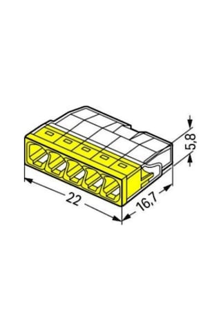 Wago Buat Klemensi 5x2,5mm 100 Ad Wag2273205
