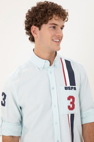 U.s. Polo Assn. Erkek Açık Mavi Gömlek Desenli 50293490-vr003 Açık Mavi