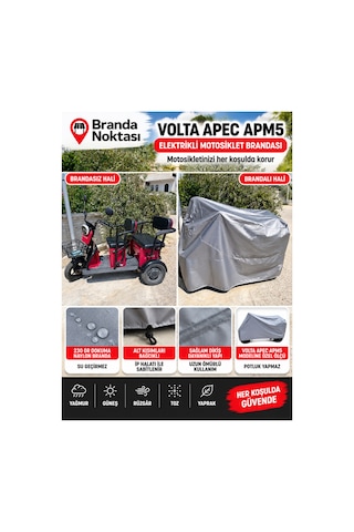 Volta Apec Apm5 Elektrikli Motosiklet Brandası - Su Geçirmez Dokuma Branda