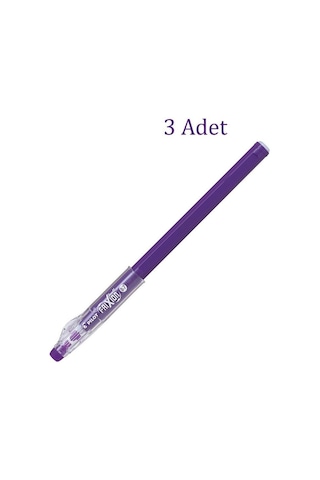 Pilot Frixion Ball Stick Roller Silinebilir Jel Kalem 0.7 mm Mor F12-V 3 Adet
