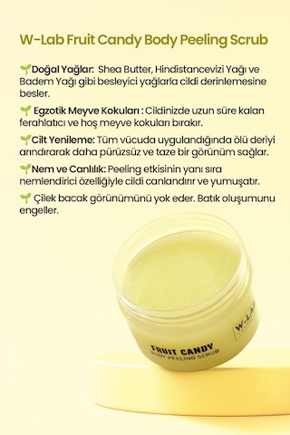 W-Lab Cosmetics Fruit Candy Body Peeling Scrub 250 Ml