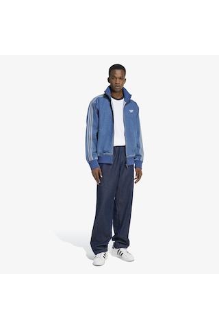 Adidas Denim Firebird Erkek Mavi Ceket Kd1517