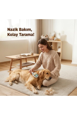 Happy Toozey Ht07 Su Hazneli Kedi Köpek Pet Tarağı