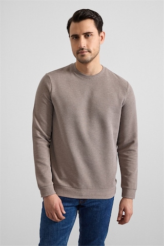 Süvari Koyu Kahve Regular Düz Bisiklet Yaka Sweatshirt Sw2013700035-kh9 Koyu Kahverengi