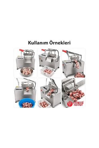 Sn-30982 Otomatik Kemik Ve Et Kesme Makinesi Gıda Sınıfı Paslanmaz Çelik Endüstriyel Giyotin Dilimleyici Renkli