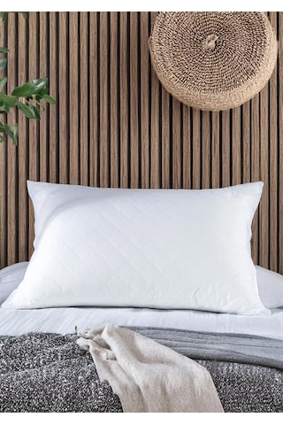 Mikro Kapitone Silikon Yastık 50x70 Cm 800 Gram Beyaz