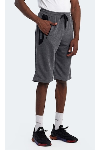 Slazenger NEACEL Erkek Cepli Kapri Koyu Gri Şort