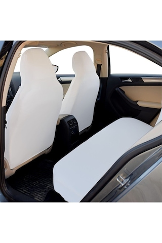 Kia Stonic Oto Servis Kılıfı Düz Beyaz Komple Set