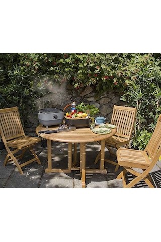 Aygaz Portatif Mini Gazlı Barbekü - Taşınabilir Kamp Ve Piknik Mangalı Gri