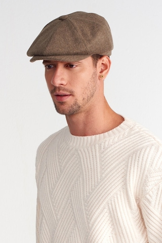 Erkek Kışlık Yün İngiliz Kasket Şapka Baker Boy Cap