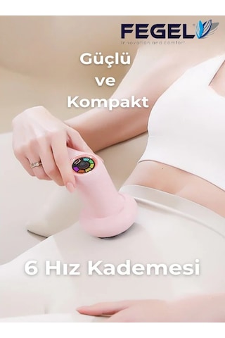 FG-720 6 Kademeli Profesyonel Masaj Tabancası - Siyah