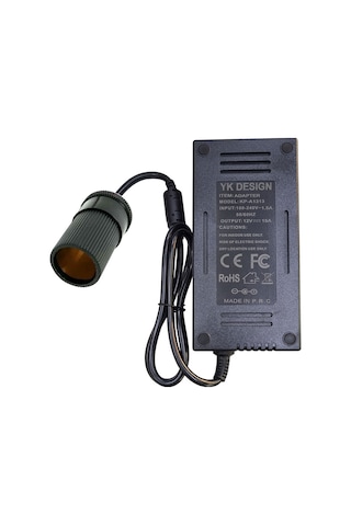 220v'dan 12v 15a 180w Araç Çakmak Adaptörü Ac/dc Güç Kaynağı Adaptörü