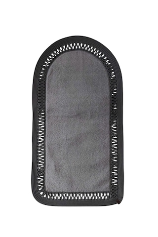 Nakkaş Home Peluşlu Jüt Gri Seccade 60x120 Yumuşak Dokulu Kaydırmaz Taban
