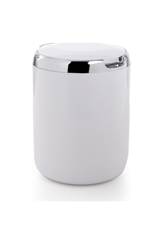 Primanova Tezgah Üstü Plastik Kapaklı Çöp Kovası 3 Lt Beyaz M-E29 Beyaz