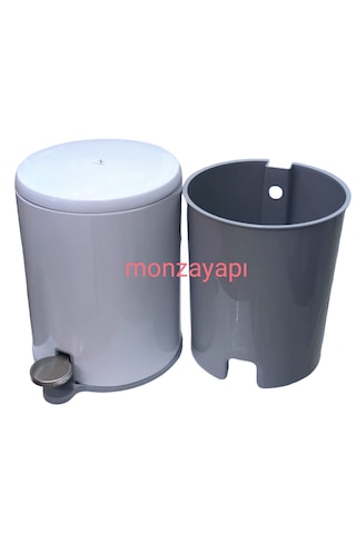 Prima Nova Çelik Çöp Kovası Soft Ve Wc Tuvalet Fırçası Beyaz