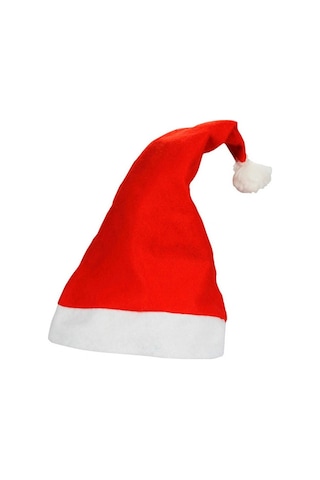 Noel Baba Şapkası 3 Adet Set Kırmızı
