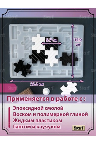 Sherryleis Epoksi Reçine İçin Satranç Şeklinde Kalıp Seti 101311994