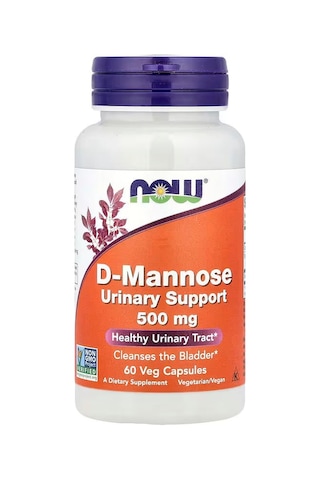 Now Foods D-mannose Healthy Urinary Tract 500 Mg 60 Veg Caps
