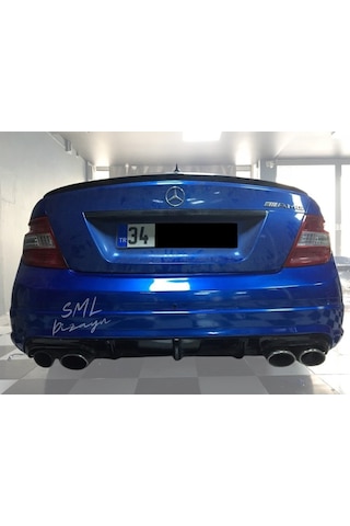 Mercedes W204 C180 Makyajsız Difüzör Plastik Arka Difizör