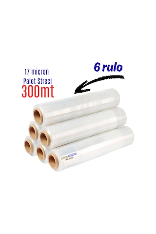 Palet Ambalaj Streci Streç Film 50cm 300metre 6adet 1koli