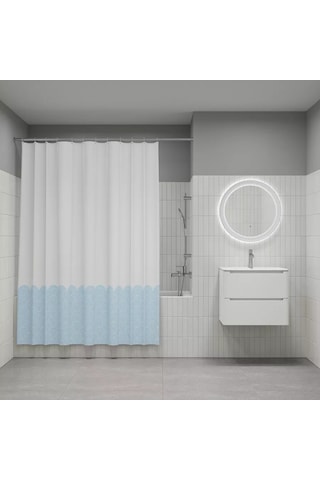 Iddıs Banyo Ve Duş Perdesi, Kumaş, 180x200 Cm 180110853 Açık Mavi
