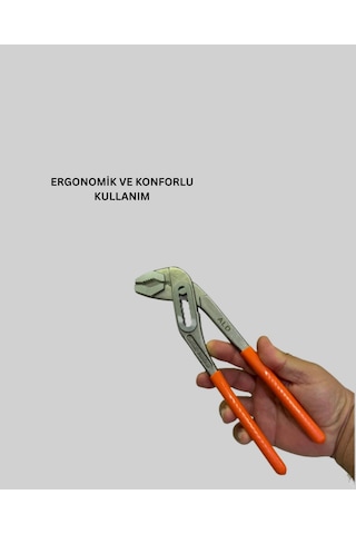 Dalı - 180 - Çelik Papağan Pense Ergonomik - Csmo-tex - Yalıtımlı Sap Büyük