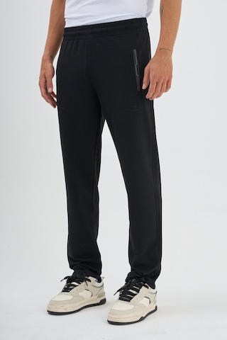 Shooter Sportswear Mevsimlik Antrasit Erkek Eşofman Altı Rahat Kalıp Fermuar Cepli Düz Paça Siyah