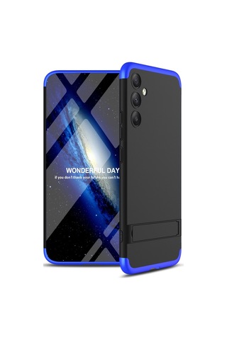 Galaxy A34 Kılıf Uzaklarda Arama Kamera Korumalı Dikey Standlı Ays Kılıf Siyah
