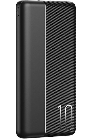 Wiwu Wi-P032 10000 mAh Dual USB-A ve Type-C PD LED Işık Göstergeli Taşınabilir Powerbank Siyah