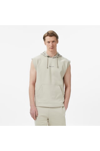 Unıted4 Comfort Fit Erkek Krem Sweatshirt Klar