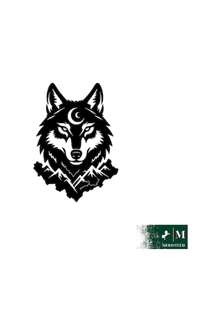 Ay Yıldız Kurt Sticker - Araç Arka Cam,motosiklet,kas, Mağaza Vitrin Camları, Dükkan Camları Düz Yüzey Uyumlu Etiket-sticker 20x28cm