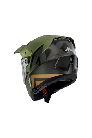 Axxis Wolf Ds Hydra Enduro Off-Road Turing Motosiklet Kask Mat Yeşil
