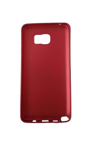 Jopus Galaxy Note 5 İle Uyumlu Soft Oil Silikon Kılıf Kırmızı Js-108 Kırmızı