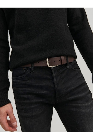 Jack & Jones Jacharry Belt Noos Erkek Kahverengi Kemer - 12120697