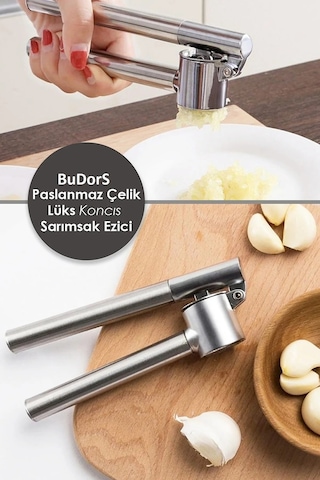 Paslanmaz Çelik Koncıs Sarımsak Ezici Pratik Sarımsak Ezeceği Lük