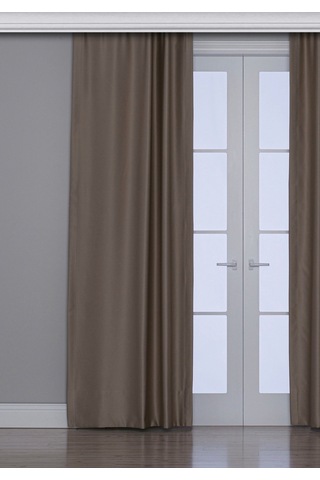 Gauze Fabric Design Blackout Karartma Özellikli Yüksek Kaliteli Koyu Nohut Rengi