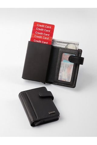 Cengiz Pakel Hakiki Deri Kartlık 2454-Siyah (432621389)-2454-Siyah