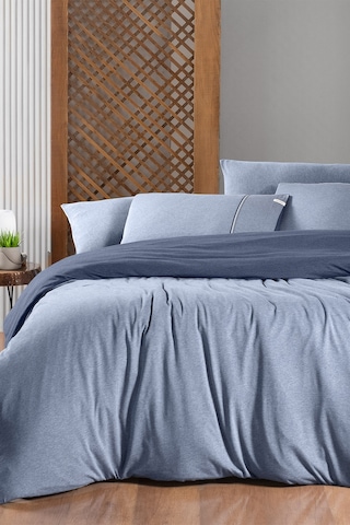 Sarev Medulas Mavi Çift Kişilik %50 Pamuk %50 Modal Nevresim Takımı