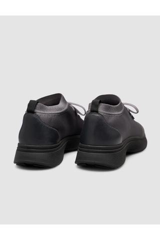 Cabani Triko & Hakiki Dana Deri Füme Erkek Sneaker Gri
