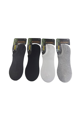 4'LÜ BAMBU SNEAKER KADIN ÇORABI - KARIŞIK