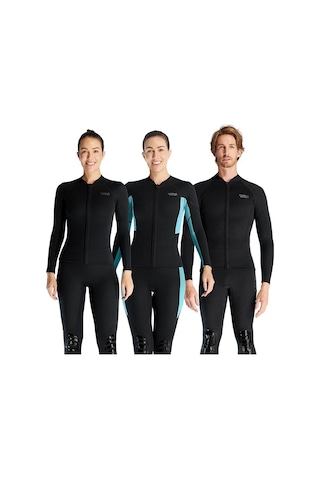 Dıve & Saıl 1.5mm Warm Tek Parça Wetsuit Soğuğa Dayanıklı Yüzme Ve Şnorkel Üst Kadın 001