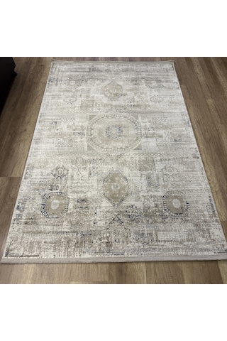 Luxess Halı Roma 1129 Gri Krem Modern Salon Halısı Gri Krem