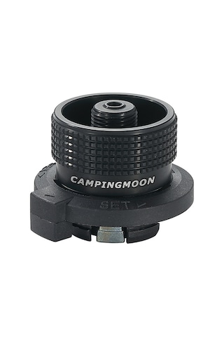 Dofolink Dağcı Düz Gaz Tankı İle Kartuşlı Ocak Arayüzü Bağlantı Adaptörü - Siyah Alüminyum Alyuminyum, Hızlı Montaj, Gaz Sızıntısı Yok Siyah