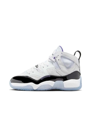 Nike Jordan Jumpman Two Trey Leather Unisex Basketball Shoes Hakiki Deri Basketbol Ayakkabısı Beyaz Beyaz