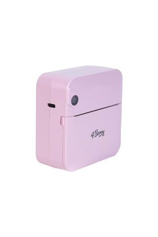 C17m Pembe Mini Bluetooth Yazıcı Termal, Portable, Kartuşsuz Ba