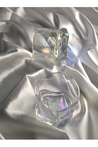 Hologramlı Viski Kokteyl Bardağı Kadehi Pinterest Meşrubat Bardak- 2'li 280 Ml Çok Renkli
