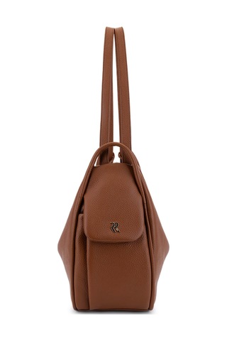 Bruno Rossi Bag Kadın Hakiki Deri Taba Sırt & Omuz Çantası 1048 Mlx14g Bn Cnt Sk25-26 Cuoıo Bej