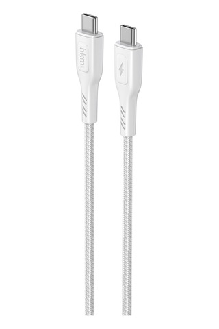 Knit 60W Hızlı Şarj Destekli Type-C To Type-C Şarj Ve Data Aktarım Kablosu 1 Metre Beyaz