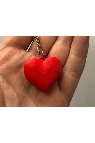 Sevimli Kırmızı Kalp Anahtarlık Kırmızı